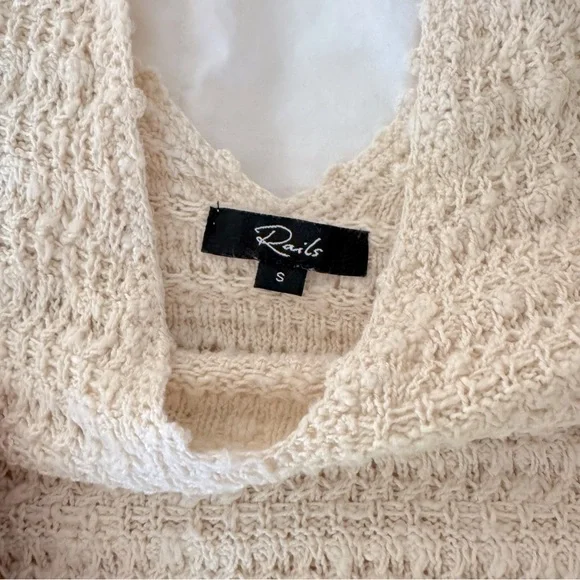 Rails Cotton Crochet Knit Tank Top- Oat - Picture 6 of 15